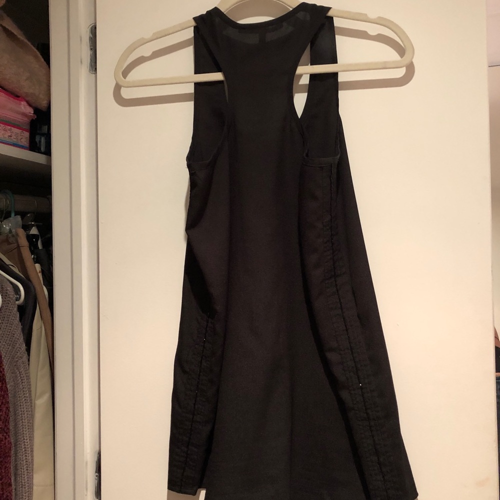 Black Chiffon Racerback Tank - Picture 3 of 6